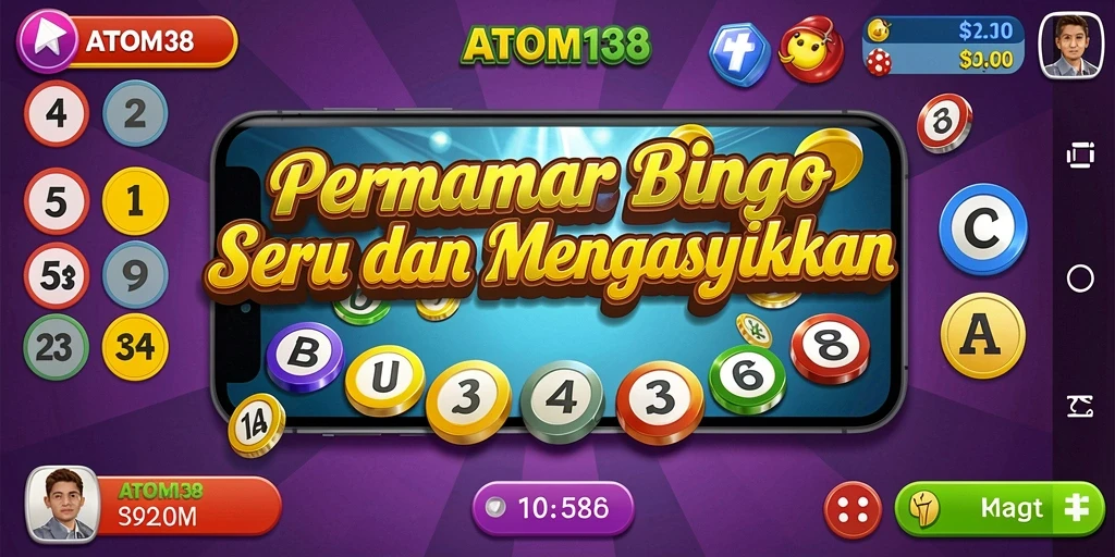 Tampilan menarik saat bermain Bingo di ATOM138.