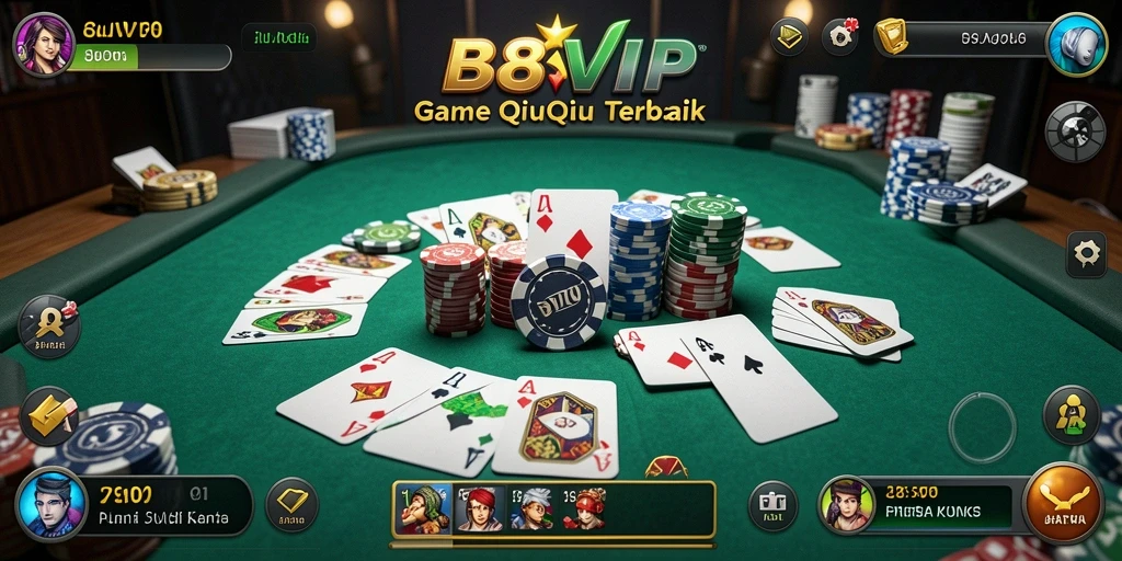 Tampilan gameplay QiuQiu yang menarik di B8VIP.