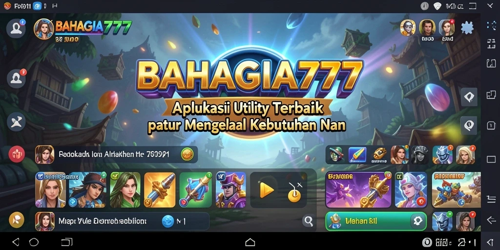 Tampilan utama BAHAGIA777 yang intuitif dan informatif.