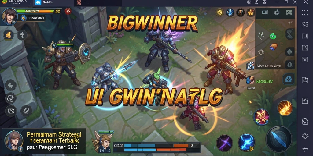 Tampilan gameplay menarik di BIGWINNER dengan strategi SLG yang menantang.