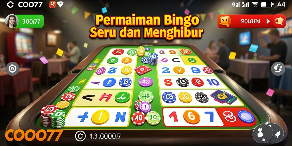 Tampilan gameplay Bingo yang seru dalam COO77.