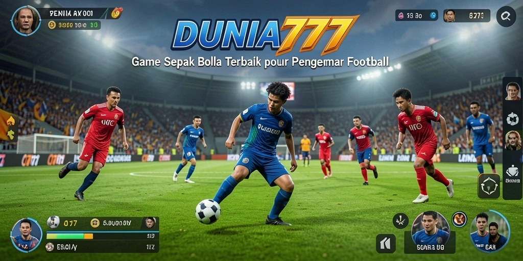 Tampilan aksi pertandingan DUNIA777 yang menegangkan.