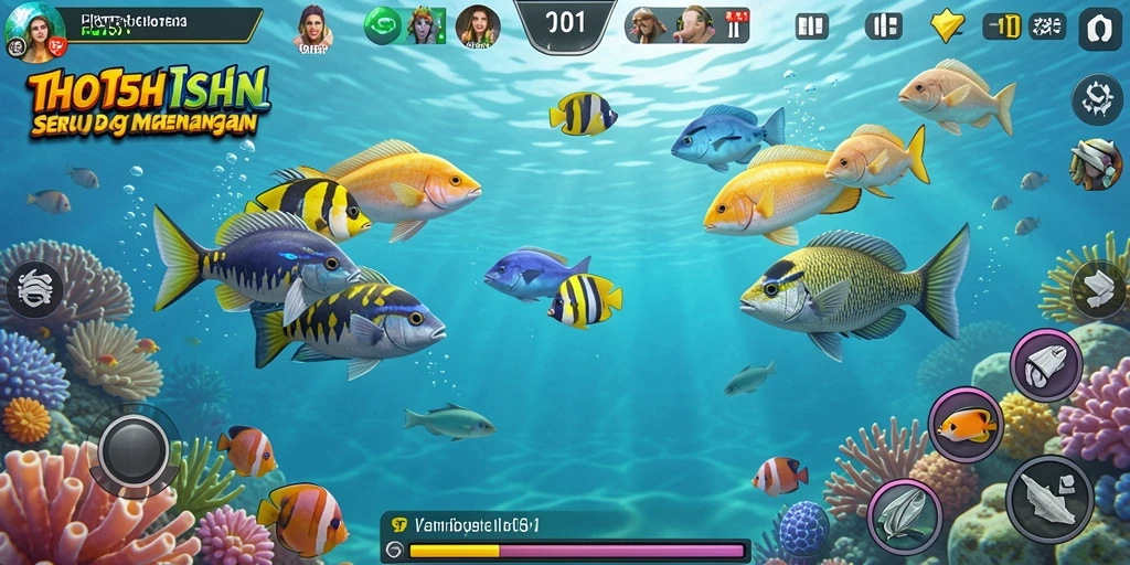 Gameplay HOT51 yang menarik saat menangkap ikan.