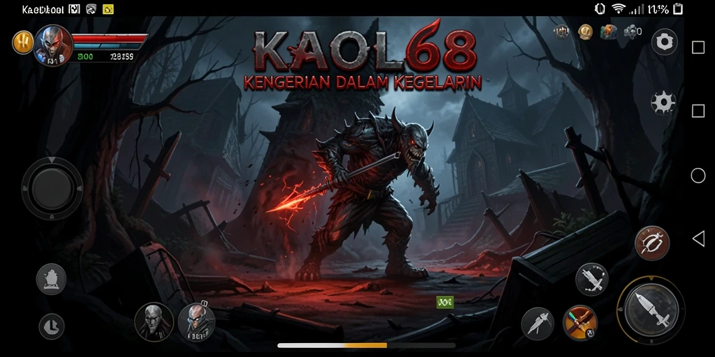 Gameplay yang mencekam dan penuh ketegangan di KAOL68.