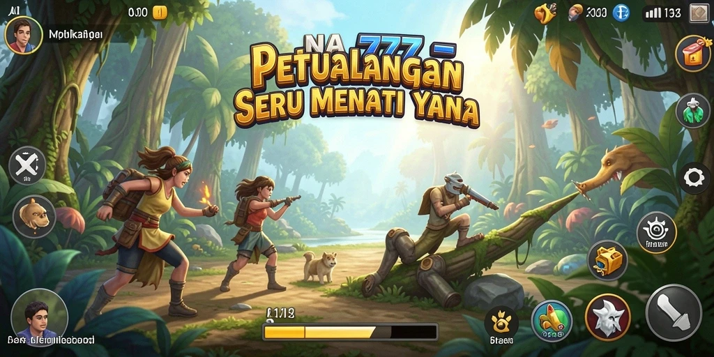 Screenshot utama NA777 menampilkan gameplay seru dalam dunia petualangan.