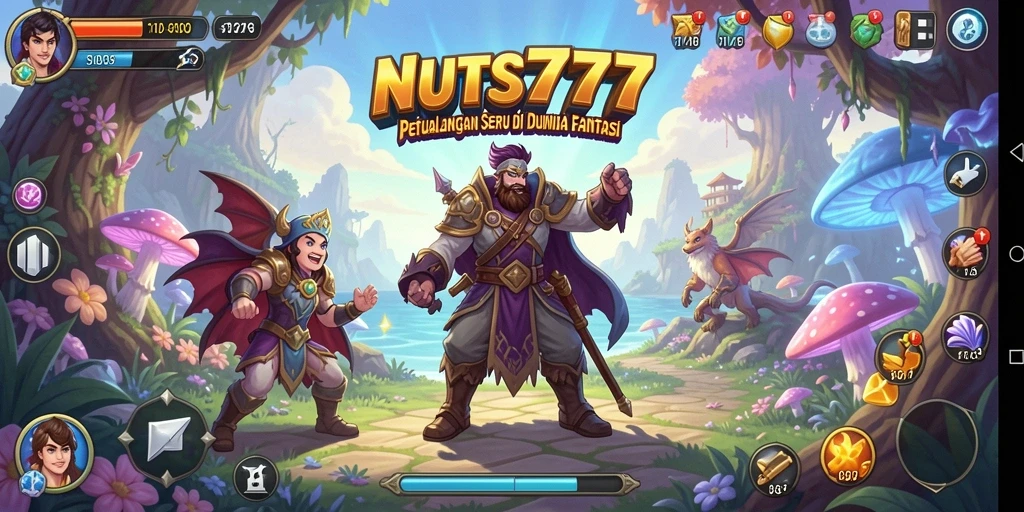 Tampilan gameplay yang menakjubkan dalam dunia NUTS777.