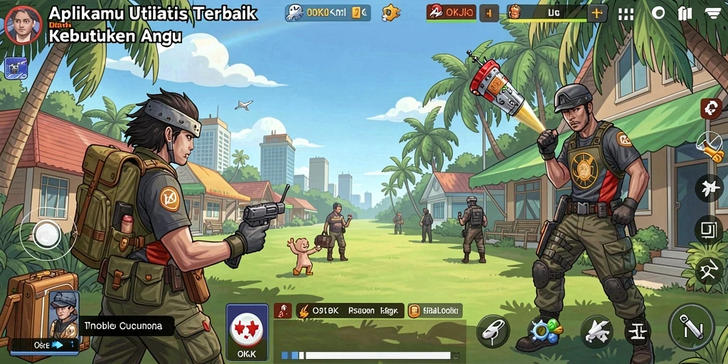 Screenshot menunjukkan antarmuka pengguna OKJK yang sederhana dan efisien.