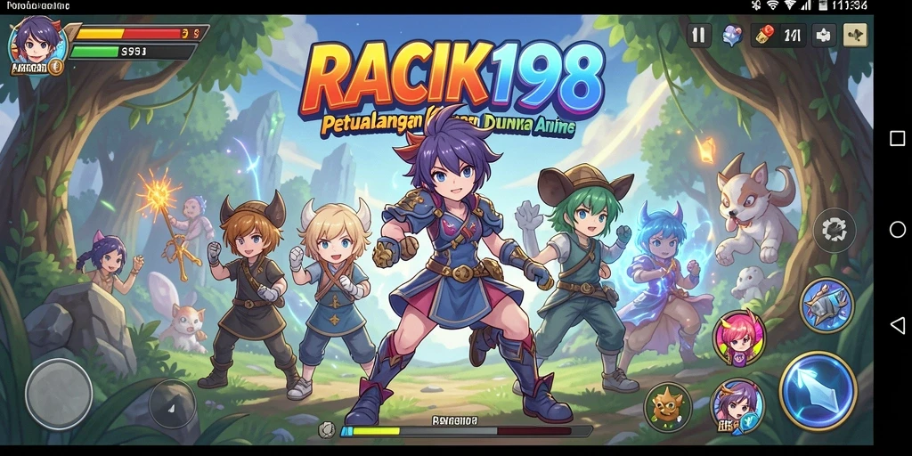 Tampilan gameplay menarik dari RACIK198 yang mendebarkan.