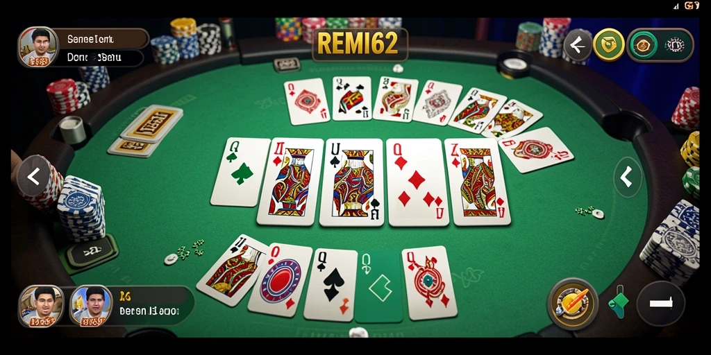 Screenshot gameplay menunjukkan antarmuka game Domino yang menarik.