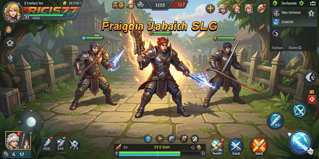 Tampilan menarik dari gameplay strategi RICIS77.