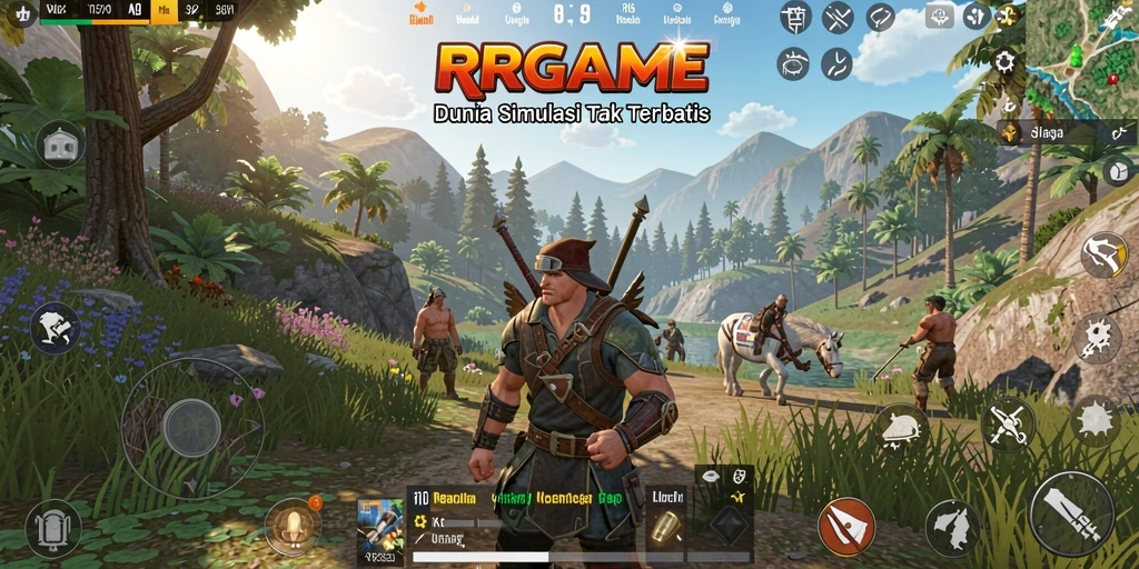 Gambaran gameplay RPGAME yang menakjubkan dan dinamis.