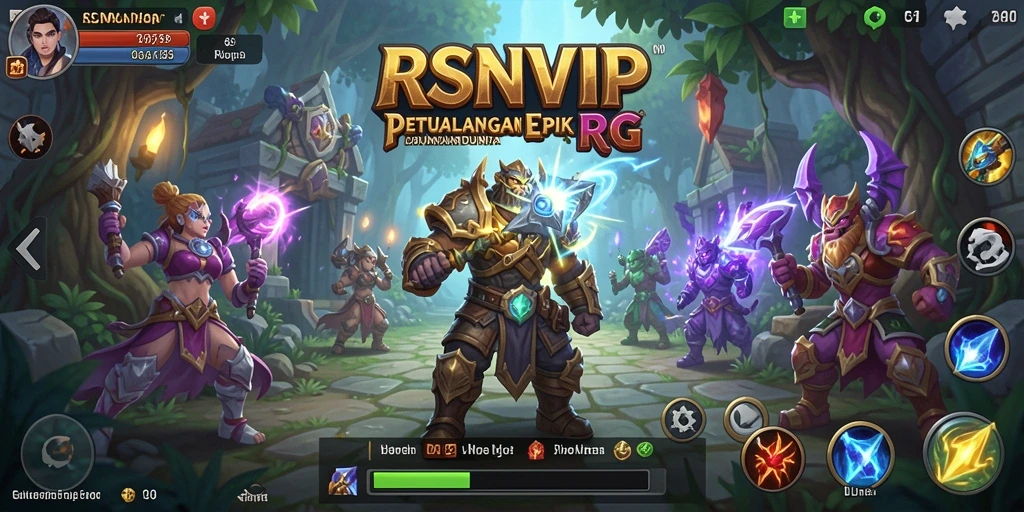 Tampilan gameplay menarik dari RSNVIP dalam petualangan RPG.