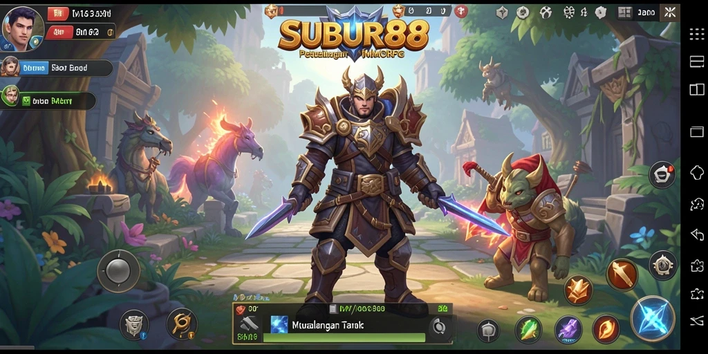 Tampilan gameplay SUBUR88 yang memukau dalam dunia MMORPG.