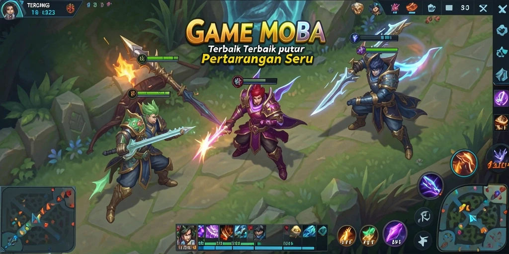 Tangkapan layar gameplay <strong>TERONG123</strong> menunjukkan aksi seru di arena pertempuran.