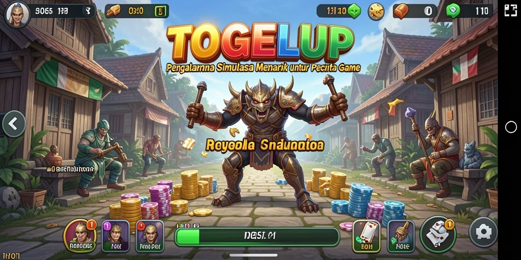 Tampilan gameplay TOGELUP yang memukau dan interaktif.